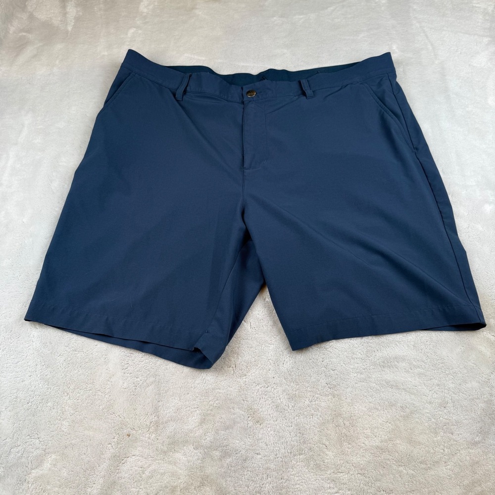 Adidas Golf Shorts Mens 38 Blue Primegreen‎ Flat Front Performance